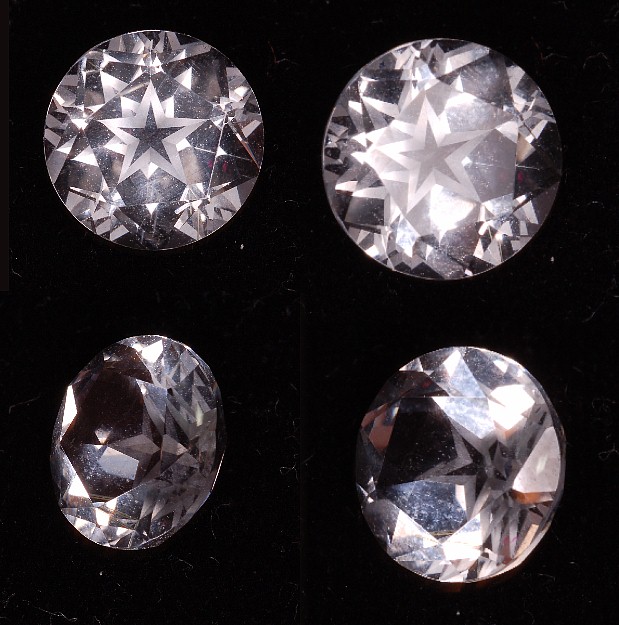 10 mm, White Topaz-texas star